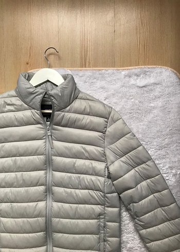 Mavi jeans şişme mont - Görsel 4