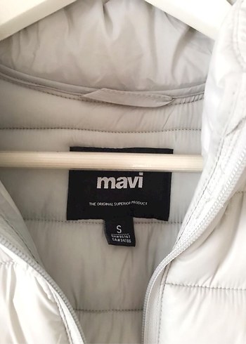 Mavi jeans şişme mont - Görsel 3