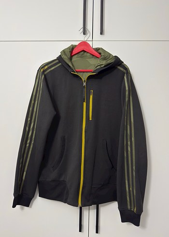 Adidas marka Erkek Kamuflaj Kapüşonlu Yağmurluk - Görsel 2