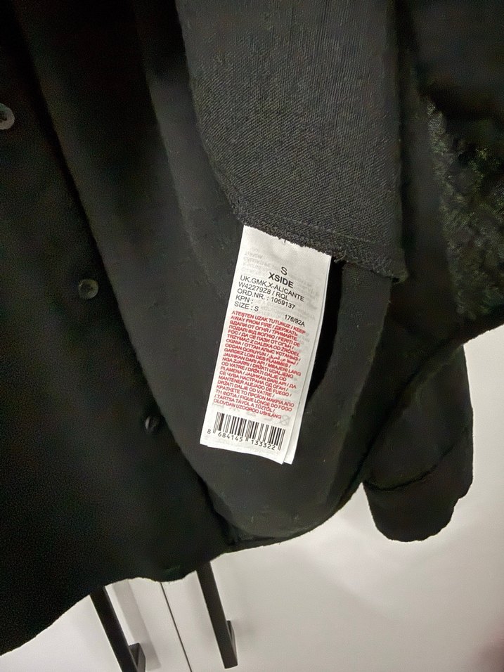 Siyah Keten Erkek Gömlek - Görsel 2