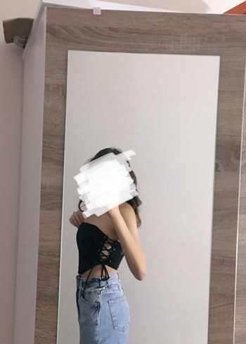 Siyah Korse Büstiyer - Görsel 2