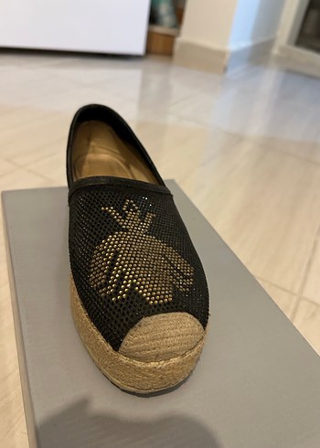 Hotiç Payetli Yılan Desenli Platform Topuklu Kadın Espadril - Görsel 7