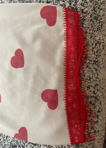Diğer Kalpli Desenli Uzun Bohem Kadın Pijama Takımı