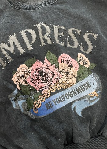 Mavi marka Gri Baskılı Kadın Sweatshirt - Görsel 3