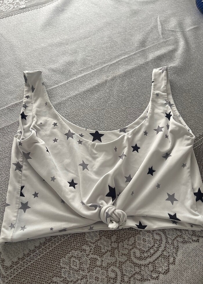 Mayo üst  bikini Yıldız desenli - Görsel 2