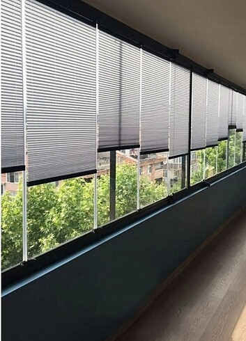 Beden beyaz Renk PLİSE PERDE CAM BALKON PERDESİ