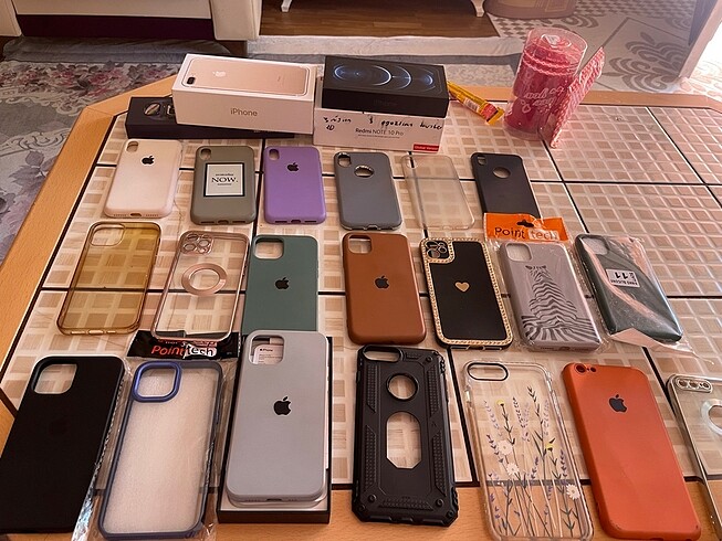 Çoklu kılıf iphone 7 plus,8 plus, x, 11,12pro,uyumlu kılıflar