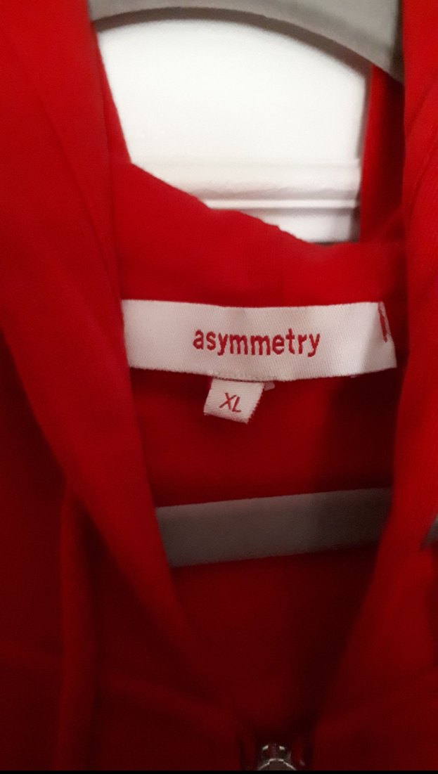 Kırmızı Fermuarlı Uzun Kollu Sweat Hırka - Görsel 3