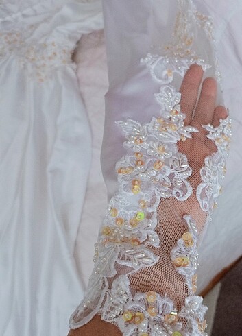 Çok kaliteli özel dikim gelinlik - Görsel 6