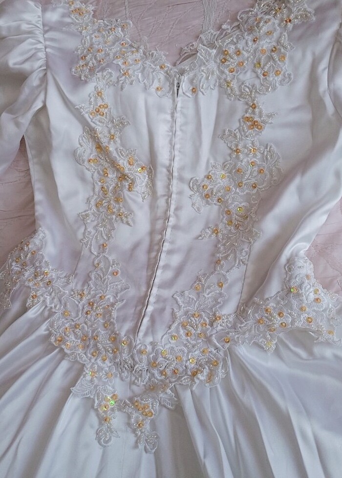 Çok kaliteli özel dikim gelinlik - Görsel 2