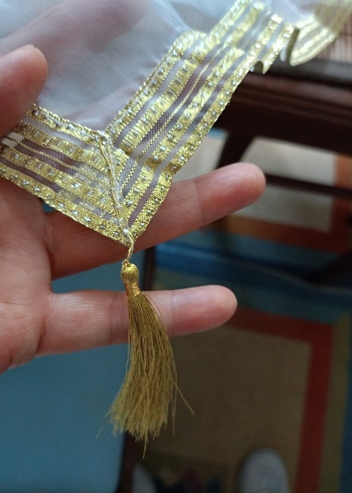 Kare masa ve runner - Görsel 4