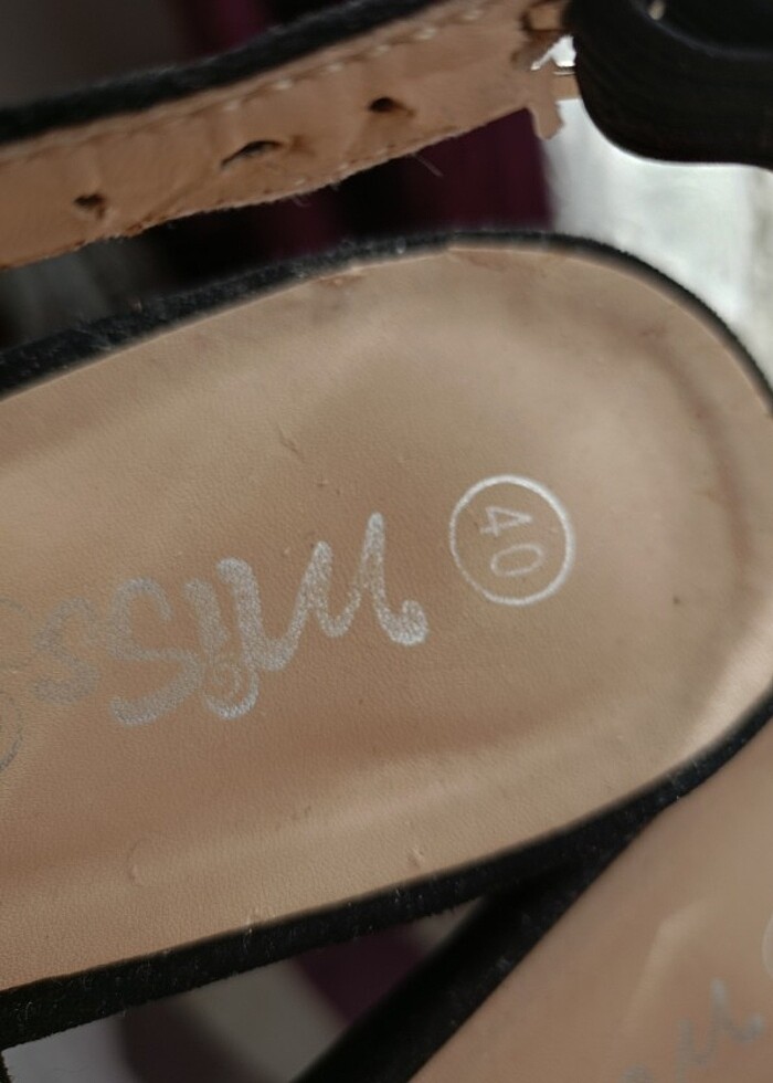 Siyah süet ayakkabı(marka temsilidir)  - Görsel 4