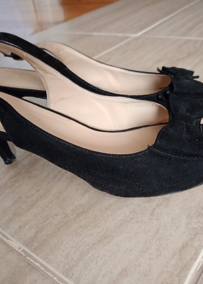 Siyah süet ayakkabı(marka temsilidir)  - Görsel 2