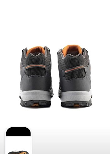 Gri Bağcıklı unisex Outdoor Botları - Görsel 4