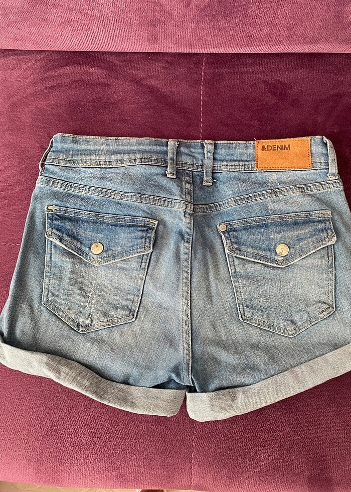 H&M kot şort - Görsel 2