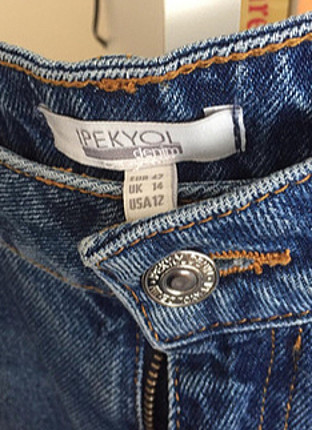 İpek yok yüksek bel jean