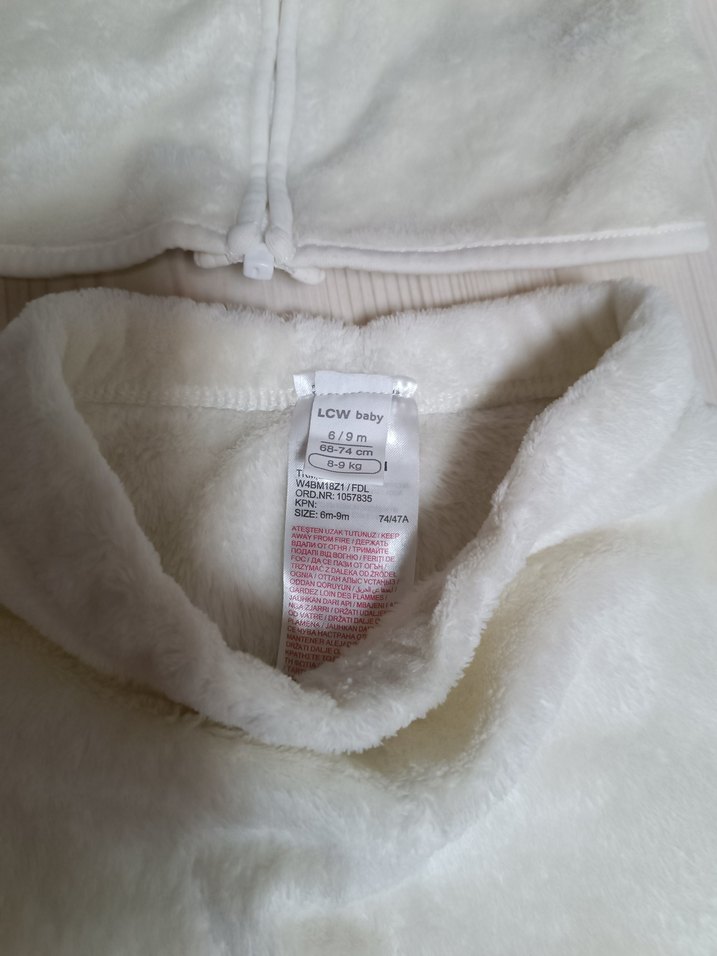 Bebek Erkek Beyaz Kapüşonlu Hastane Takımı - Görsel 3