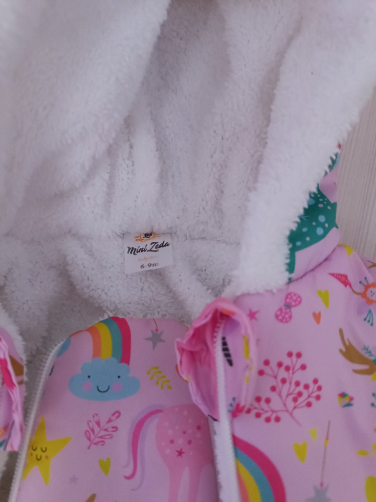 Kız Bebek Pembe Renkli Desenli Tulum - Görsel 2