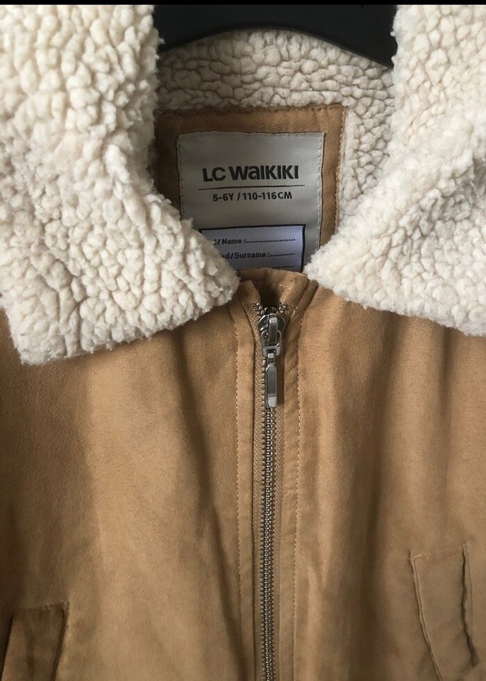 Kahverengi Süet Erkek Çocuk Kaban - Görsel 2