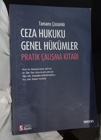 Ceza hukuku genel hükümler pratik çalışma kitabı 