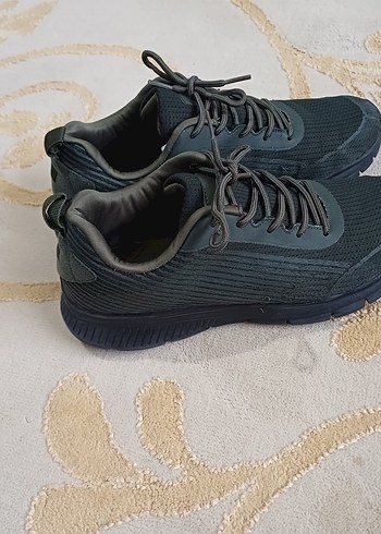 Gri Erkek Spor Ayakkabı Bağcıklı Rahat - Görsel 2