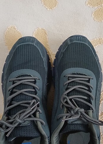 Gri Erkek Spor Ayakkabı Bağcıklı Rahat - Görsel 4