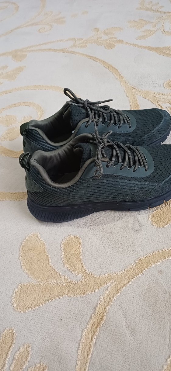 Gri Erkek Spor Ayakkabı Bağcıklı Rahat - Görsel 2