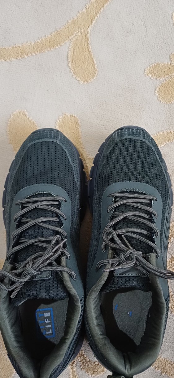 Gri Erkek Spor Ayakkabı Bağcıklı Rahat - Görsel 4