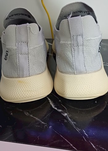 Skechers Erkek Beyaz Gri Spor Ayakkabı - Görsel 3