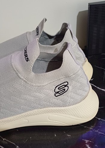 Skechers Erkek Beyaz Gri Spor Ayakkabı - Görsel 4