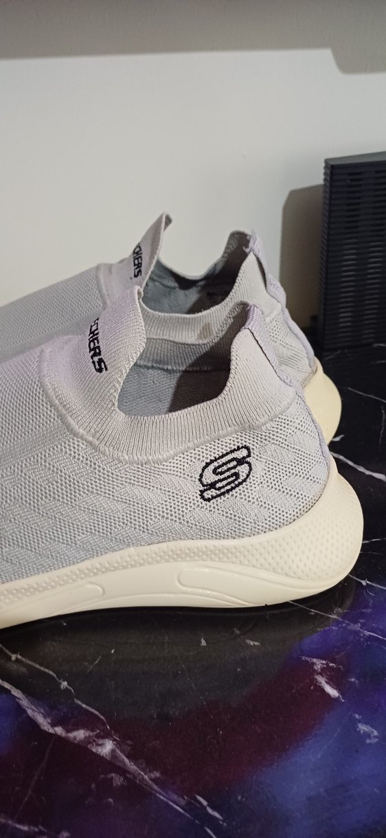 Skechers Erkek Beyaz Gri Spor Ayakkabı - Görsel 4