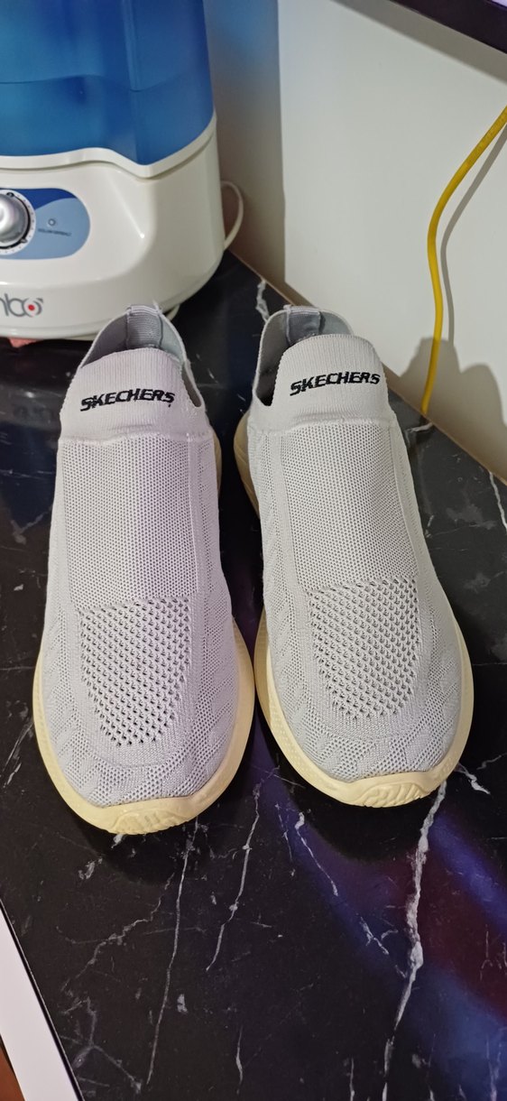Skechers Erkek Beyaz Gri Spor Ayakkabı - Görsel 2