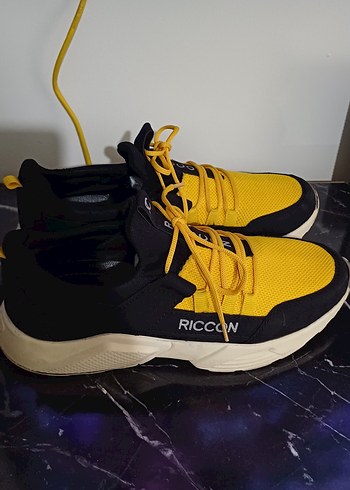 Sarı Siyah RICCON Erkek Spor Ayakkabı - Görsel 2