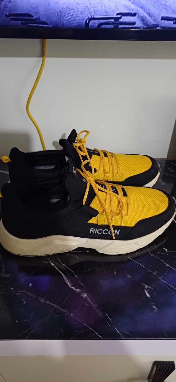 Sarı Siyah RICCON Erkek Spor Ayakkabı - Görsel 2
