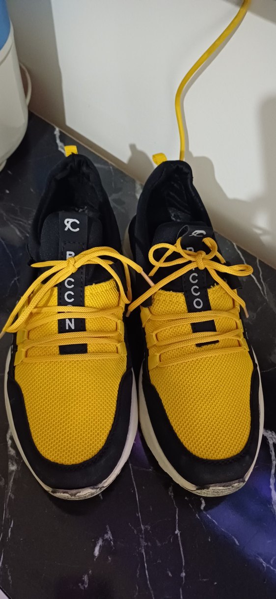 Sarı Siyah RICCON Erkek Spor Ayakkabı - Görsel 3