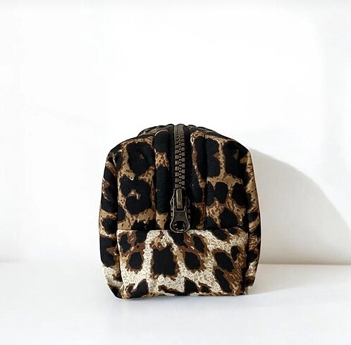 Mango Leopar kalemlik makyaj çantası