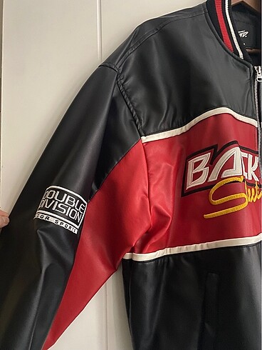 m Beden siyah Renk Pull & Bear Erkek motorcu deri ceket