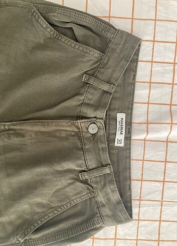 34 Beden haki Renk Pull and bear Haki Kargo Pantolon