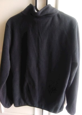 Antrasit Renk Fermuarlı Yüksek Yakalı Sweatshirt - Görsel 2