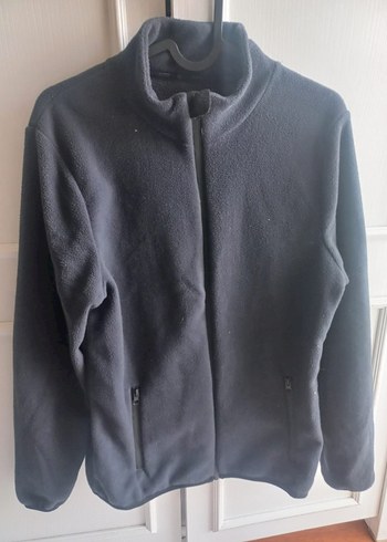 Antrasit Renk Fermuarlı Yüksek Yakalı Sweatshirt - Görsel 6