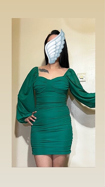 l Beden Mini Elbise