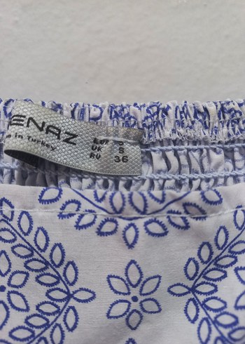 Diğer Mavi Bohem Renkli Fırfırlı Elbise