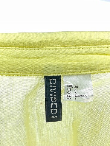 36 Beden sarı Renk H&M Gömlek %70 İndirimli.