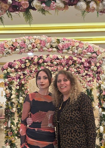 s Beden Kahverengi Batik Desenli Uzun Balıkçı Yaka Elbise