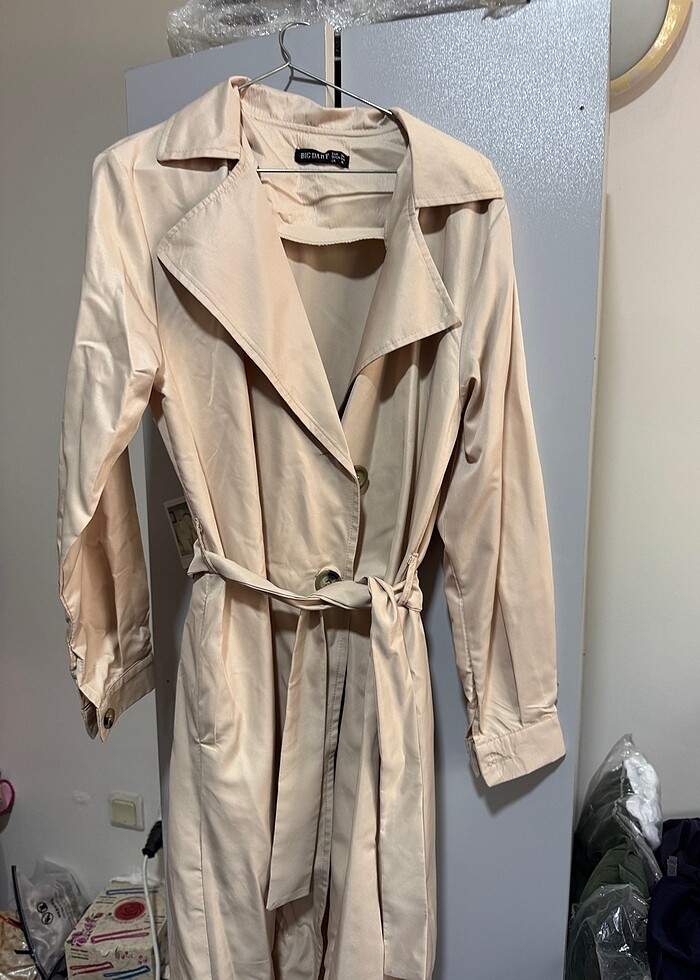 Bej Trençkot - Görsel 2