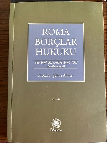 Roma Hukuku -Şahin Akıncı