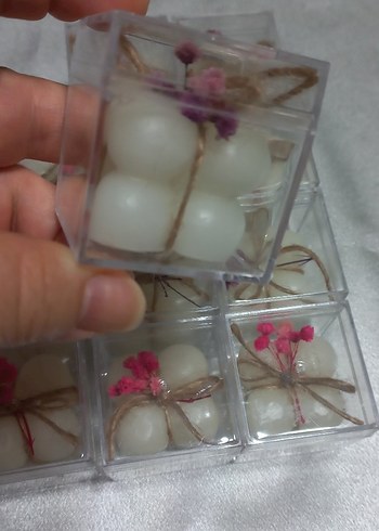 buble mum pleksi kutuda hediyelik cipso cicek suslu - Görsel 9