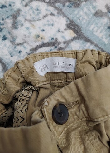 Zara Erkek çocuk canvars keten pantolon