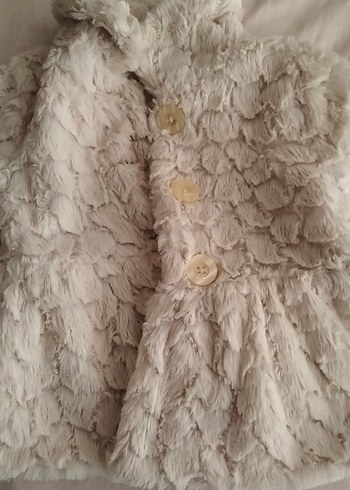 Bej Peluş  Ceket - Görsel 3