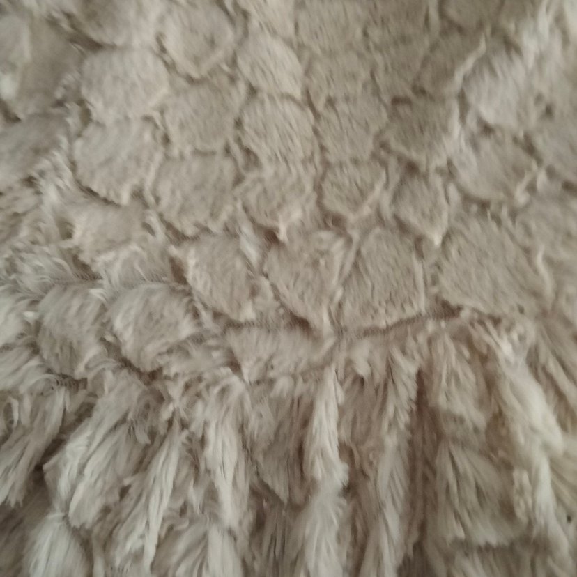 Bej Peluş  Ceket - Görsel 5